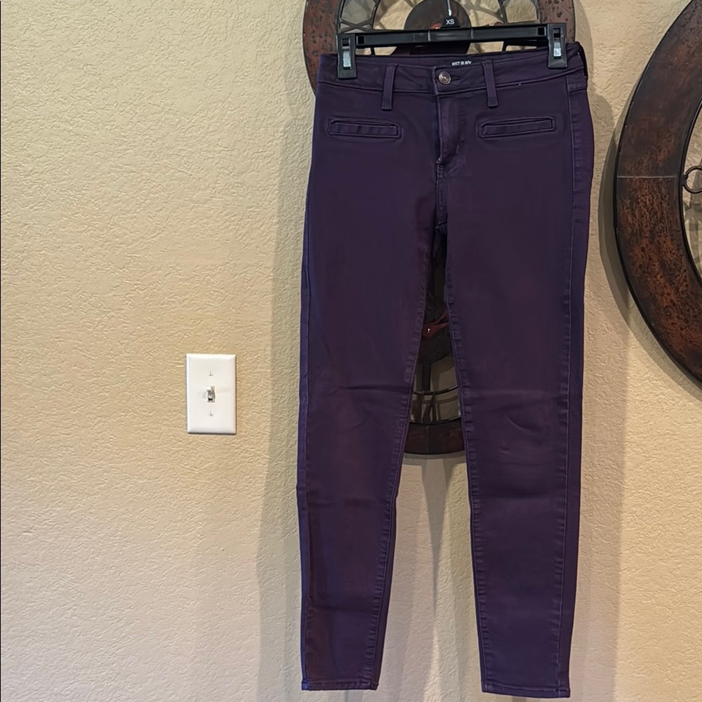 Just Black Purple Skinny Jeans
